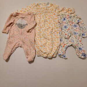 3 PIECE FOOTIE/SLEEP SACK BUNDLE - NEWBORN